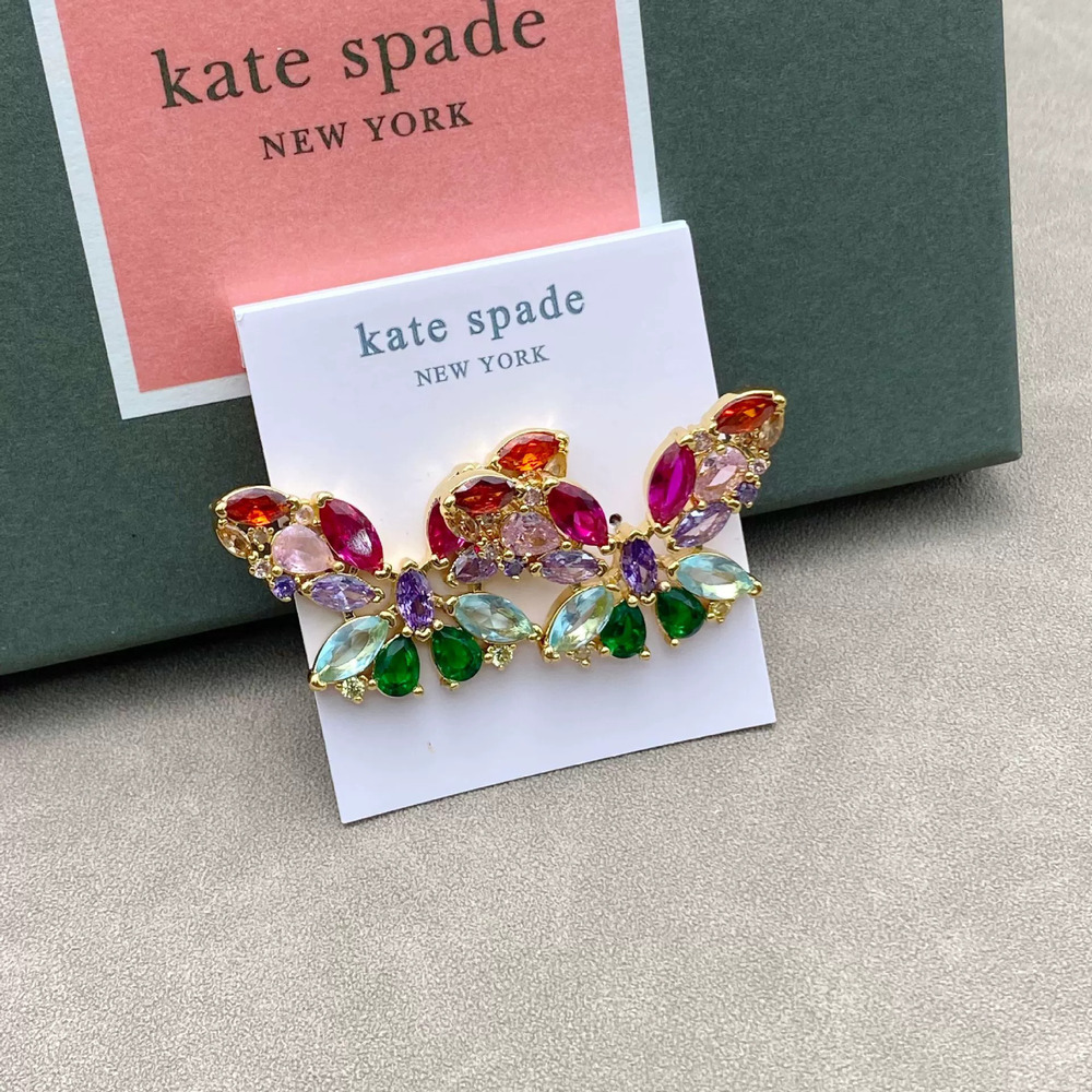 kate spade Colorful Zircon Butterfly Stud Earrings